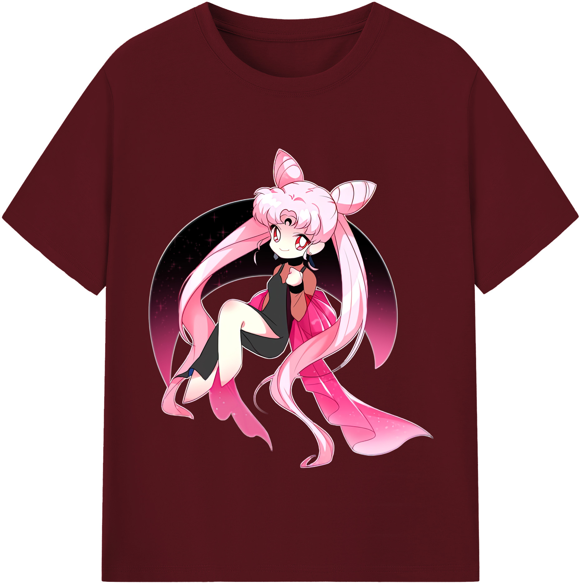 （画像用） 美少女戦士セーラームーン ちびうさ Sailor Moon Chibiusa Tsukino Usagi Small Lady Serenity 綿100％半袖Tシャツ（フロントプリント）